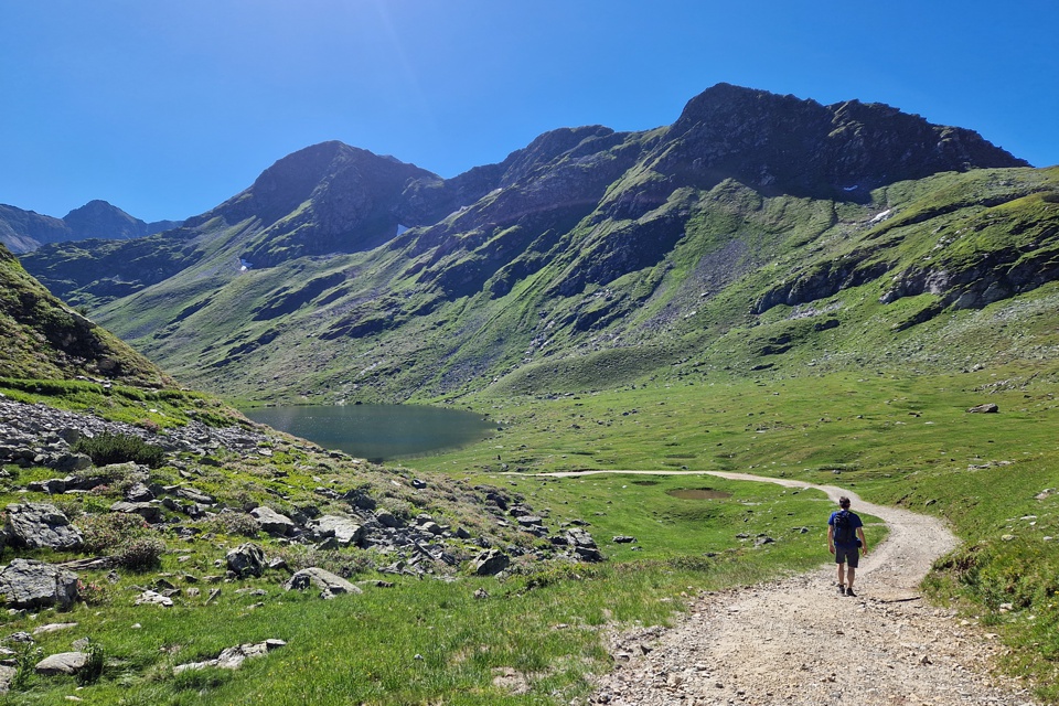 Der Obere Giglachsee wird sichtbar