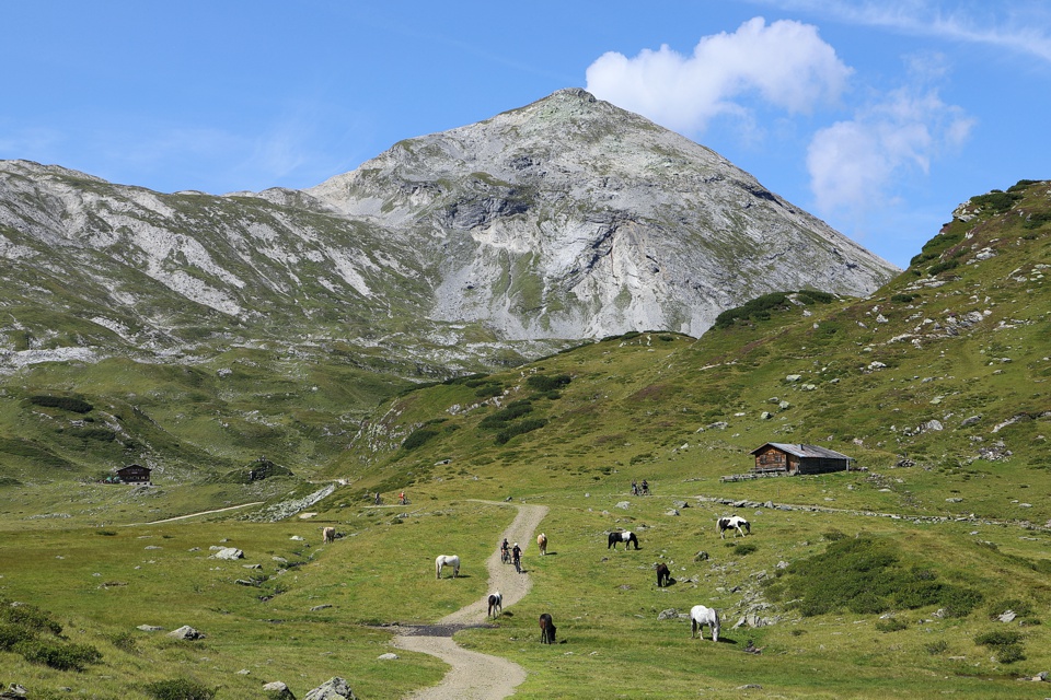 Blick zurück auf die Steirische Kalkspitze