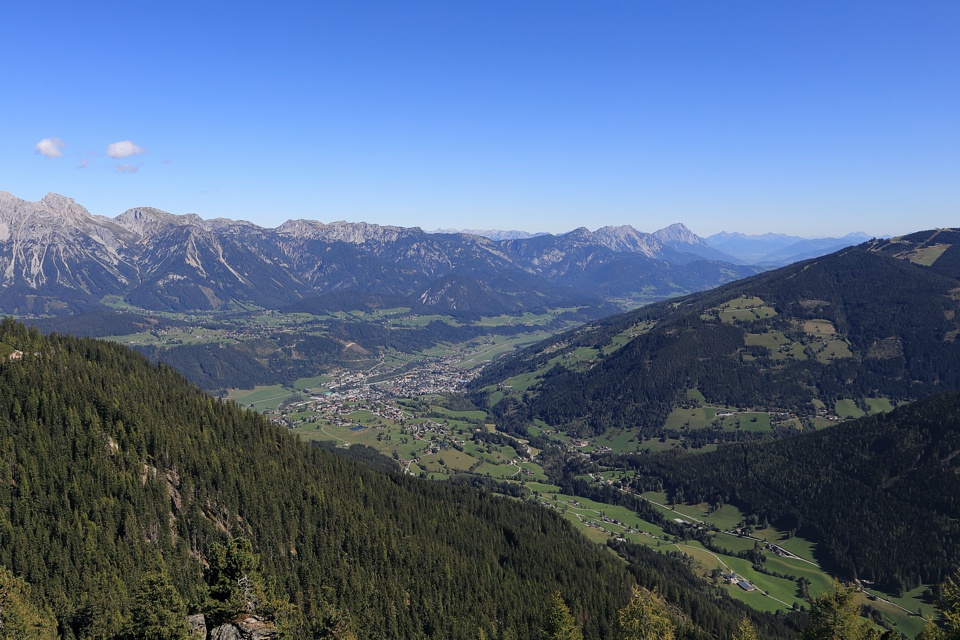 Herrliche Aussicht auf Schladming