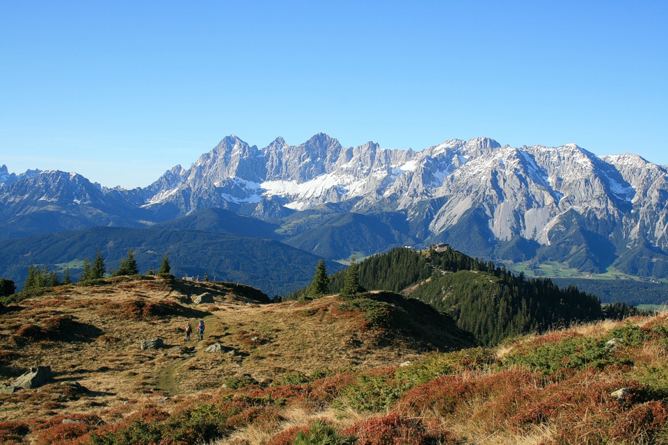 Dachstein und Hochwurzenhütte